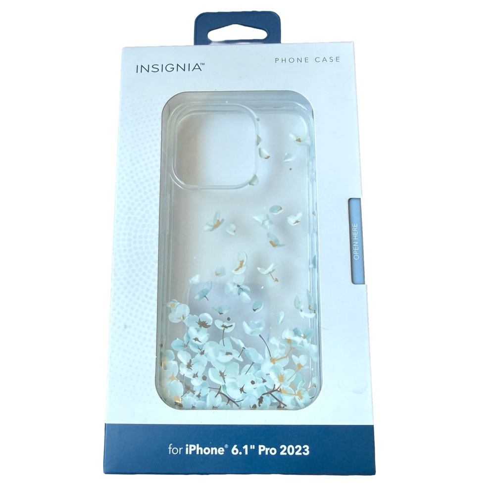 Insignia Clear Floral Phone Case for iPhone 15 pro( 6.1" Pro 2023 )‎ - Picture 2 of 3